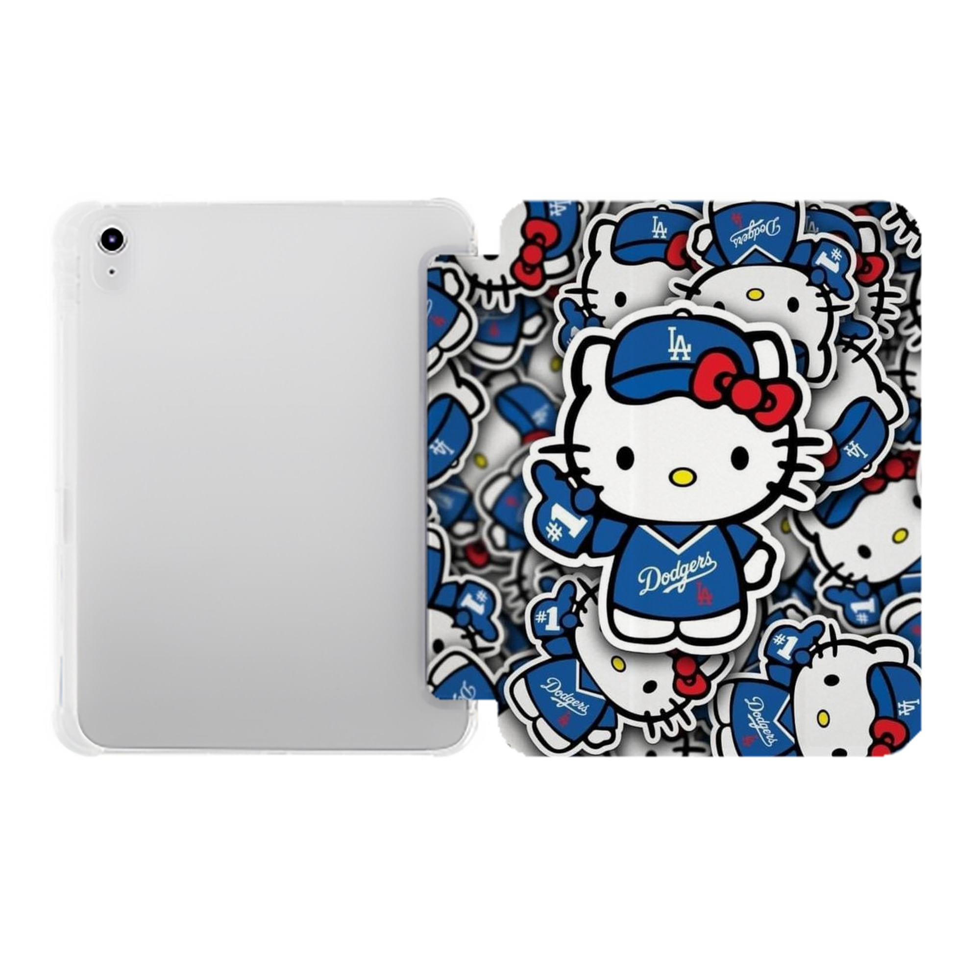  Premium Tri-Fold PU Leather & Silicone IPad Case With Pencil Slot – Fits 9.5,10.5,10.9 – Adjustable Stand, Slim, Protective